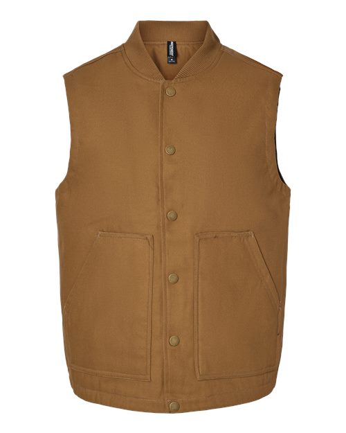 Independent Trading Co. EXP560V Insulated Canvas Workwear Vest #color_Saddle