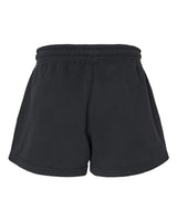 Independent Trading Co. PRM20SRT Women’s Lightweight California Wave Wash Fleece Shorts #color_Black