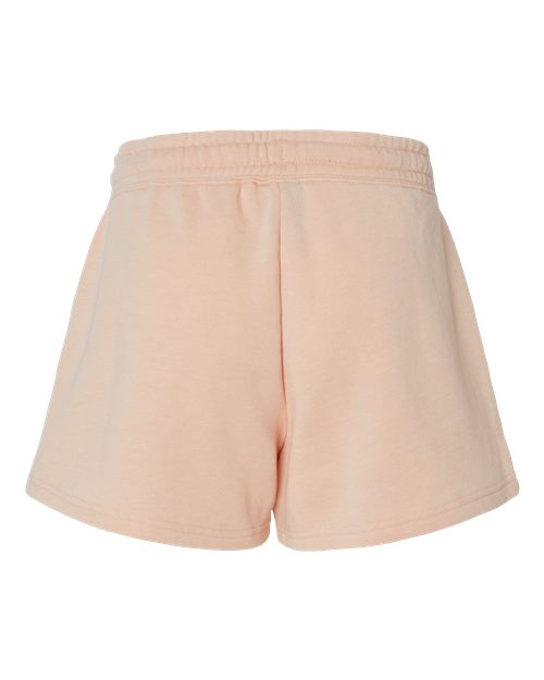 Independent Trading Co. PRM20SRT Women’s Lightweight California Wave Wash Fleece Shorts #color_Blush