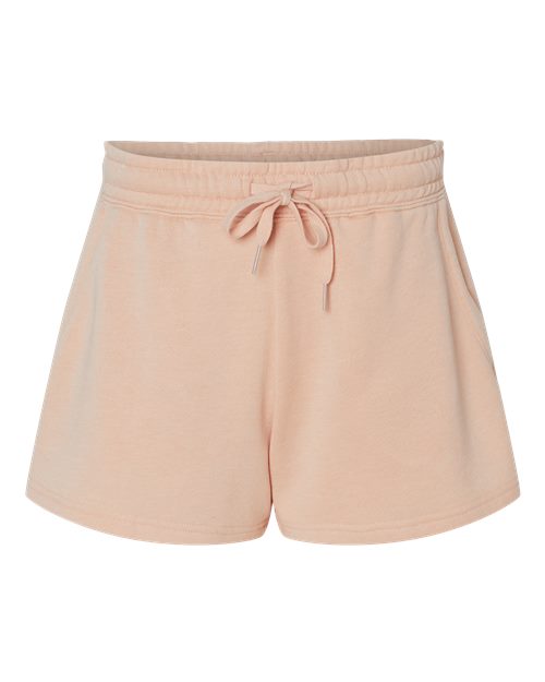 Independent Trading Co. PRM20SRT Women’s Lightweight California Wave Wash Fleece Shorts #color_Blush