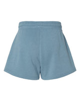 Independent Trading Co. PRM20SRT Women’s Lightweight California Wave Wash Fleece Shorts #color_Misty Blue