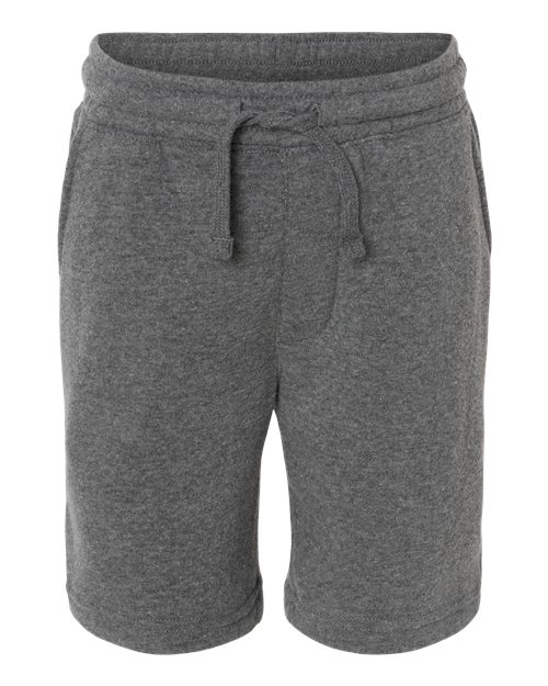 Independent Trading Co. PRM16SRT Youth Lightweight Special Blend Fleece Shorts #color_Nickel