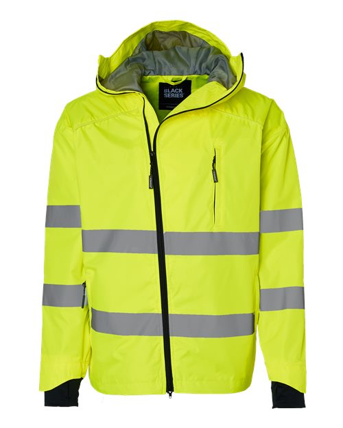 Kishigo WB102 Premium Black Series Windbreaker #color_Lime/ Black