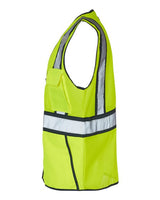 Kishigo 1595-1598 Standard Contrast Vest #color_Lime/ Black
