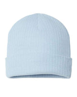 Atlantis Headwear RIO Sustainable Rib Cuffed Beanie #color_Light Blue