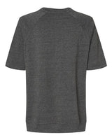 MV Sport W23711 Women's French Terry Short Sleeve Crewneck Pullover #color_Charcoal