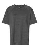 MV Sport W23711 Women's French Terry Short Sleeve Crewneck Pullover #color_Charcoal