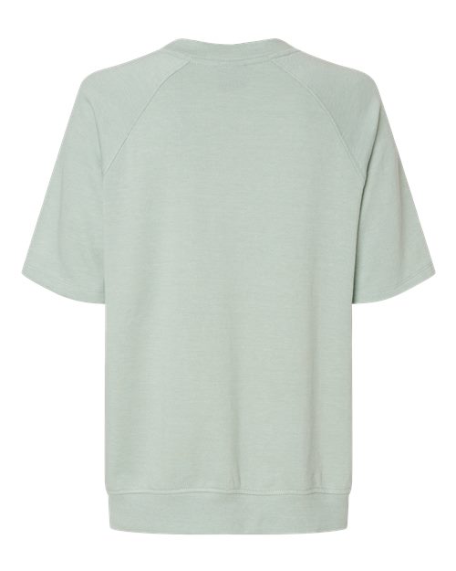 MV Sport W23711 Women's French Terry Short Sleeve Crewneck Pullover #color_Greenstone