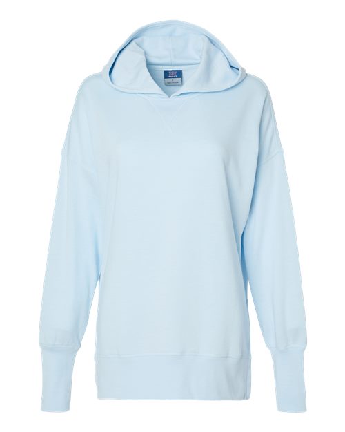 MV Sport W23720 Women's French Terry Hooded Sweatshirt #color_Arctic Blue