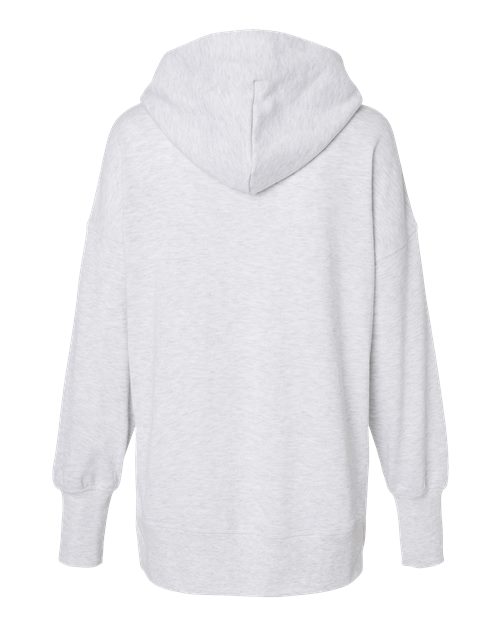 MV Sport W23720 Women's French Terry Hooded Sweatshirt #color_Ash