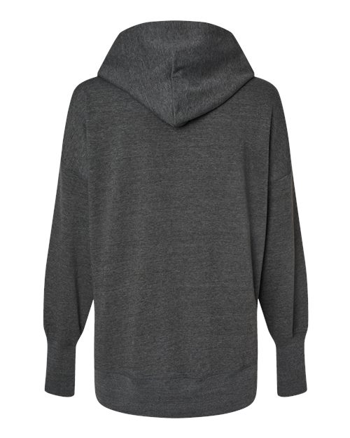 MV Sport W23720 Women's French Terry Hooded Sweatshirt #color_Charcoal