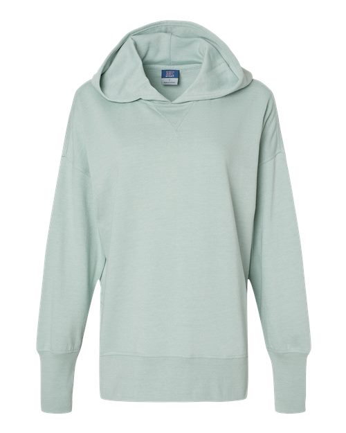 MV Sport W23720 Women's French Terry Hooded Sweatshirt #color_Greenstone