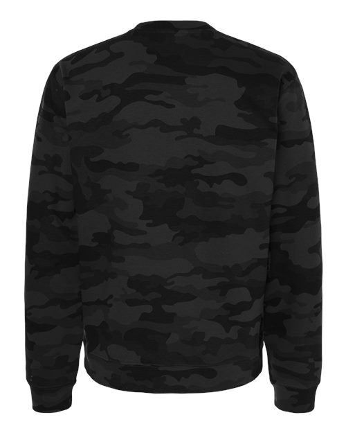 Independent Trading Co. SS3000 Midweight Crewneck Sweatshirt #color_Black Camo
