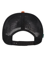 LEGACY ROADIE Five-Panel Trucker Cap #color_Copper Slub/ Black