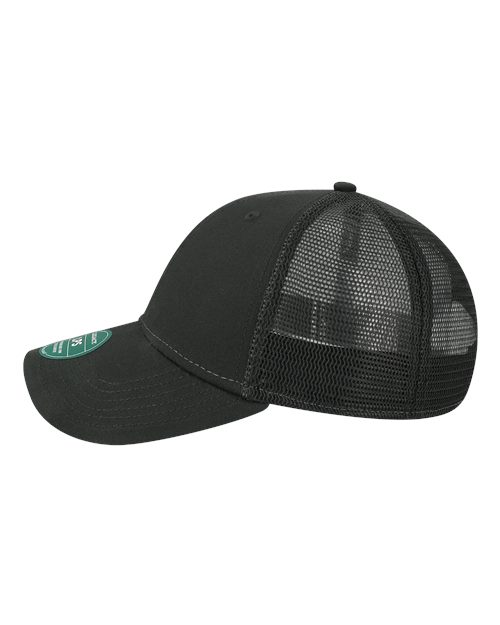 LEGACY LPS Lo-Pro Snapback Trucker Cap #color_Black/ Black