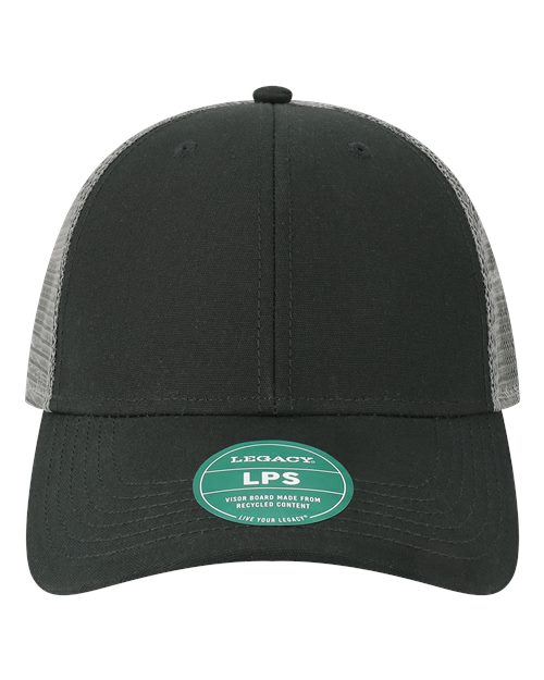 LEGACY LPS Lo-Pro Snapback Trucker Cap #color_Black/ Dark Grey