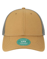 LEGACY LPS Lo-Pro Snapback Trucker Cap #color_Caramel/ Dark Grey