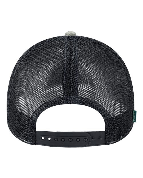 LEGACY LPS Lo-Pro Snapback Trucker Cap #color_Heather Grey/ Black