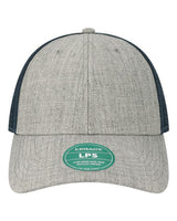 LEGACY LPS Lo-Pro Snapback Trucker Cap #color_Heather Grey/ Navy