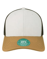 LEGACY MPS Mid-Pro Snapback Trucker Cap #color_White/ Caramel/ Brown