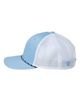 The Game GB452R Everyday Rope Trucker Cap #color_Columbia Blue/ White