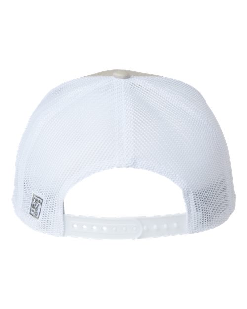 The Game GB452R Everyday Rope Trucker Cap #color_Stone/ Light Olive/ White