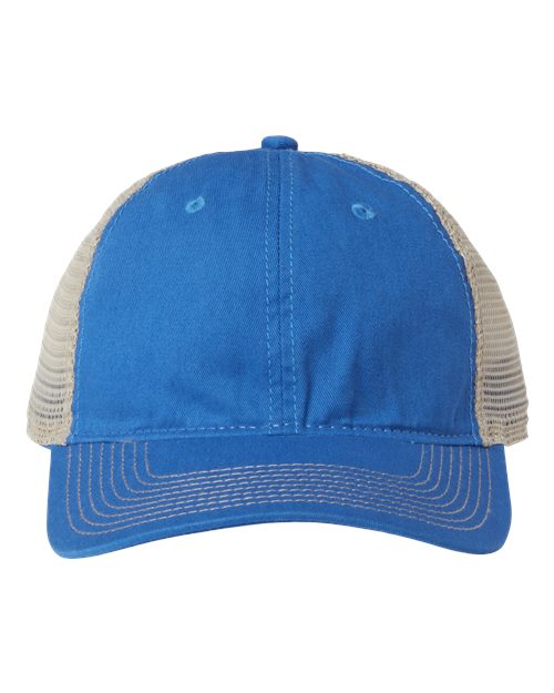 The Game GB880 Soft Trucker Cap #color_LA Blue/ Khaki