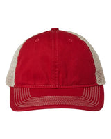 The Game GB880 Soft Trucker Cap #color_Vintage Red/ Khaki