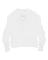 Badger 1261 Women's Crop Hooded Sweatshirt #color_White
