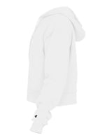 Badger 1261 Women's Crop Hooded Sweatshirt #color_White