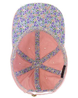 Infinity Her CASSIE Women's Pigment-Dyed with Fashion Undervisor Cap #color_Dusty Pink/ Floral