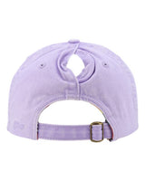 Infinity Her CASSIE Women's Pigment-Dyed with Fashion Undervisor Cap #color_Lavender/ Stripes