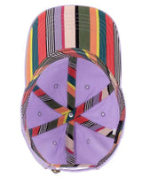 Infinity Her CASSIE Women's Pigment-Dyed with Fashion Undervisor Cap #color_Lavender/ Stripes