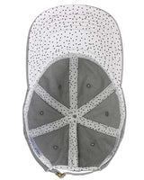 Infinity Her CASSIE Women's Pigment-Dyed with Fashion Undervisor Cap #color_Light Grey/ Polka Dots