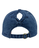 Infinity Her CASSIE Women's Pigment-Dyed with Fashion Undervisor Cap #color_Navy/ Stripes