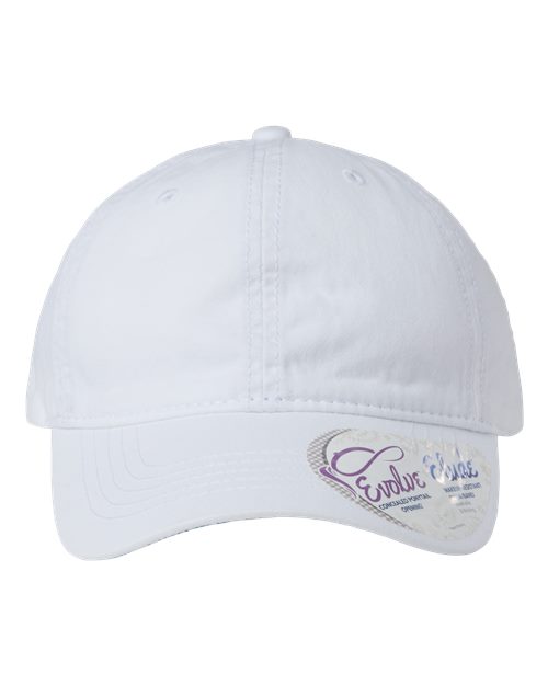 Infinity Her CASSIE Women's Pigment-Dyed with Fashion Undervisor Cap #color_White/ Floral