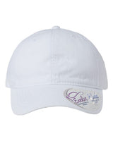 Infinity Her CASSIE Women's Pigment-Dyed with Fashion Undervisor Cap #color_White/ Floral