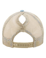 Infinity Her TESS Women's Washed Mesh-Back Cap #color_Cashmere Blue/ Floral