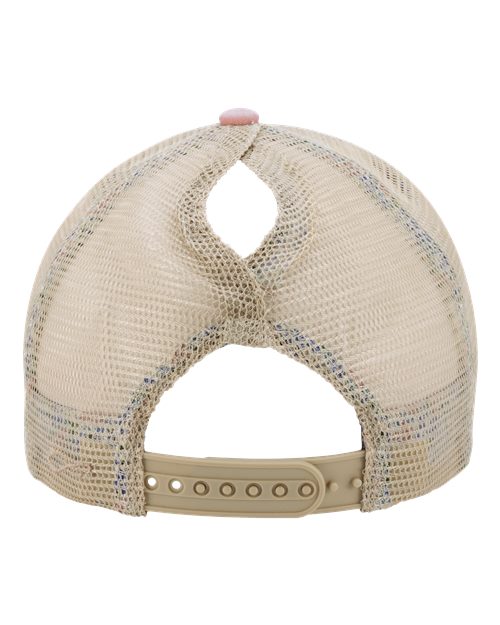 Infinity Her TESS Women's Washed Mesh-Back Cap #color_Dusty Pink/ Floral