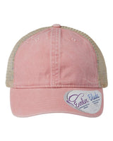 Infinity Her TESS Women's Washed Mesh-Back Cap #color_Dusty Pink/ Floral