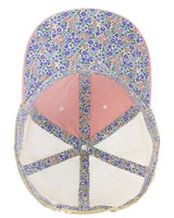 Infinity Her TESS Women's Washed Mesh-Back Cap #color_Dusty Pink/ Floral