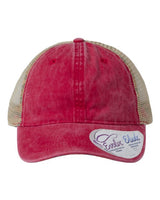 Infinity Her TESS Women's Washed Mesh-Back Cap #color_Red/ Leopard