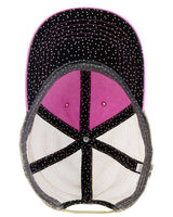 Infinity Her TESS Women's Washed Mesh-Back Cap #color_Rose/ Polka Dots