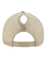 Infinity Her TESS Women's Washed Mesh-Back Cap #color_Sage/ Polka Dots