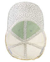 Infinity Her TESS Women's Washed Mesh-Back Cap #color_Sage/ Polka Dots