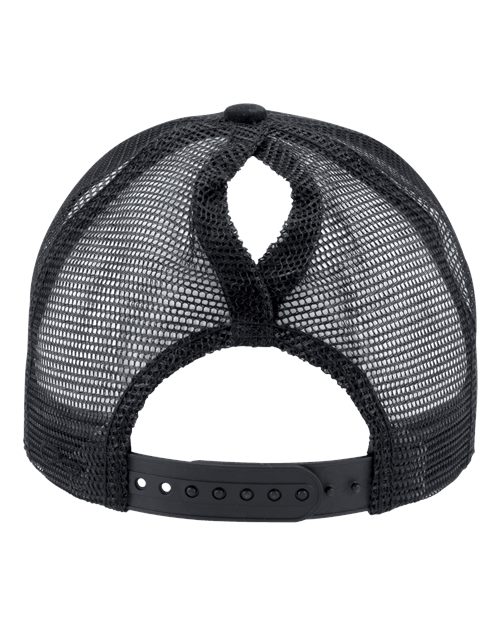 Infinity Her CHARLIE Women's Modern Trucker Cap #color_Black/ Black