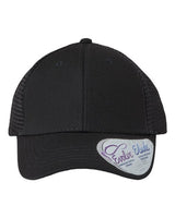 Infinity Her CHARLIE Women's Modern Trucker Cap #color_Black/ Black