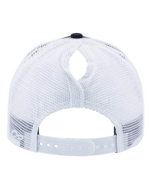 Infinity Her CHARLIE Women's Modern Trucker Cap #color_Black/ White