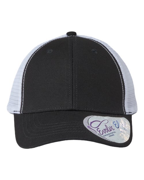 Infinity Her CHARLIE Women's Modern Trucker Cap #color_Black/ White