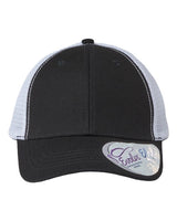 Infinity Her CHARLIE Women's Modern Trucker Cap #color_Black/ White